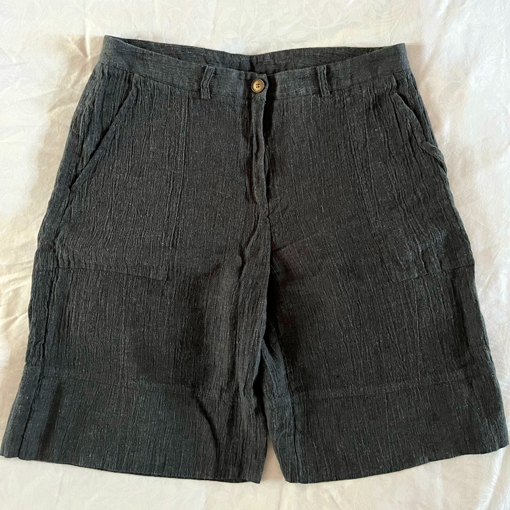 Poetry of London linen shorts
